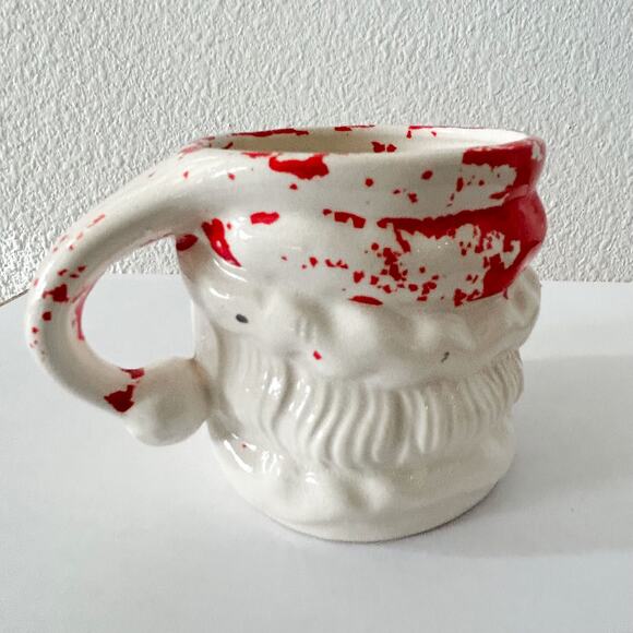 VINTAGE SANTA MUG from 1950's 3" NAPCOWARE CHRISTMAS x435/M HOLIDAYS - Picture 5 of 8